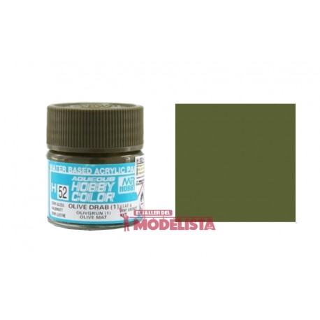 Verde oliva grisáceo 10 ml. Gunze Sangyo. HOBBY COLOR H052