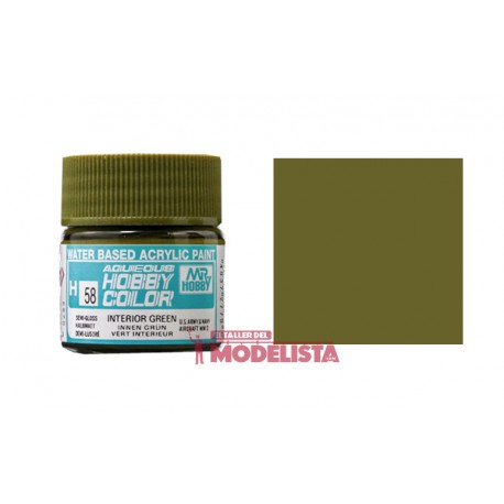 Verde interior 10 ml. Gunze Sangyo. HOBBY COLOR H058