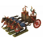 Persian chariot and cavalry.