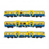 3-unit DMU class 592 “blue/yellow”, RENFE. Digital.