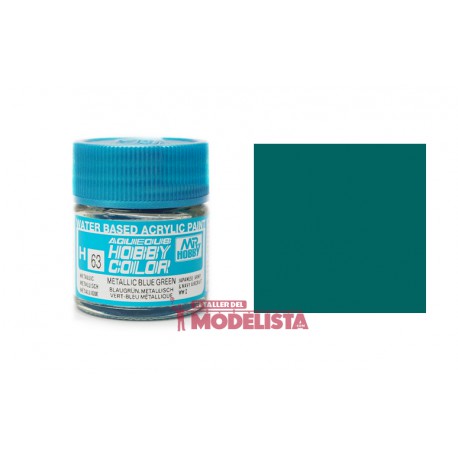 Verde azulado metálico 10 ml. Gunze Sangyo. HOBBY COLOR H063