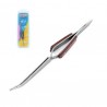 Reverse action fibre grip tweezers - curved.  MODELCRAFT PTW1128