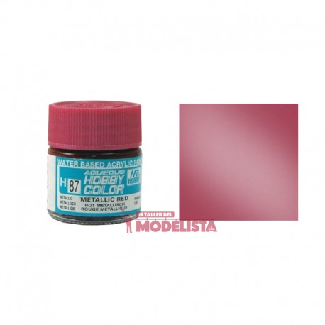 Rojo metálico 10 ml. Gunze Sangyo. HOBBY COLOR H087