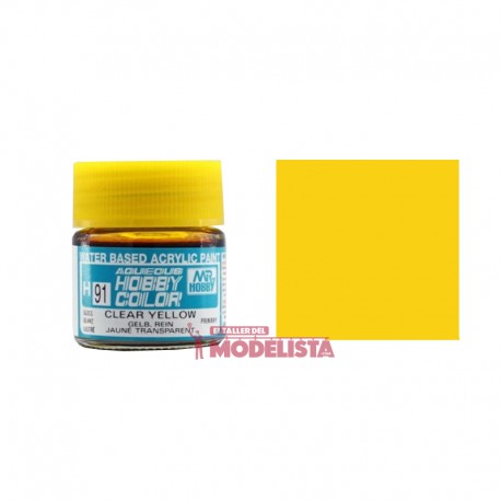 Amarillo claro 10 ml. Gunze Sangyo. HOBBY COLOR H091