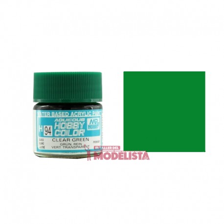 Clear green 10 ml. Gunze Sangyo. HOBBY COLOR H094