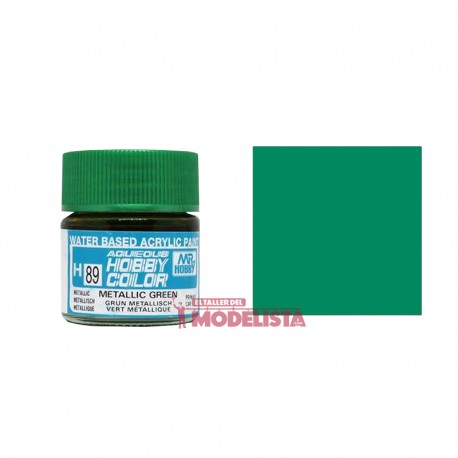 Verde metálico 10 ml. Gunze Sangyo. HOBBY COLOR H089