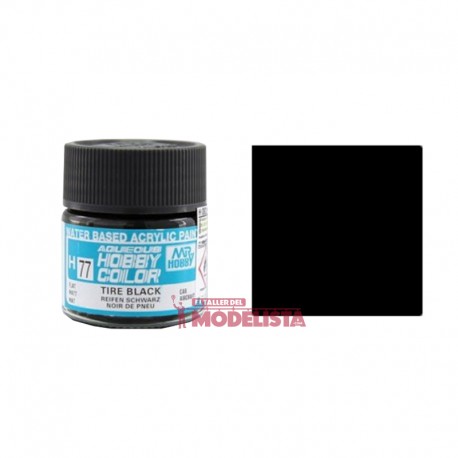 Negro neumático 10 ml. Gunze Sangyo. HOBBY COLOR H077