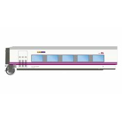 Train "Elipsos" restaurant coach TC6, RENFE-SNCF.