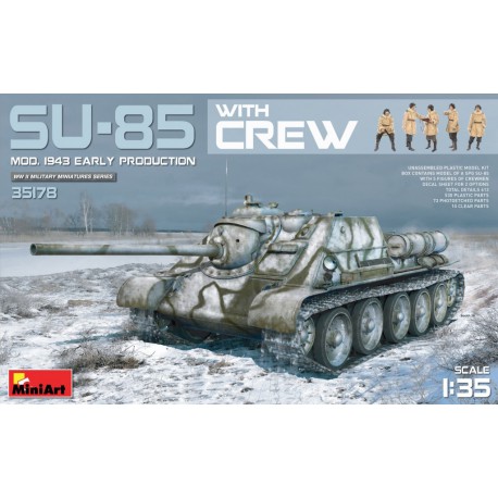 Autopropulsado soviético SU-85, producción inicial.