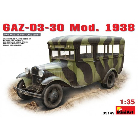 Autobus soviético GAZ-03-30. Mod. 1938.