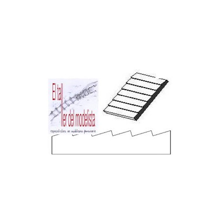 Plancha 15 x 30. Escalonada 2,5 mm. EVERGREEN 4101