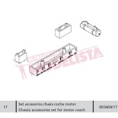 Chassis accessories set for motor coach, RENFE 470.