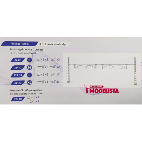 Pórtico rígido XL de RENFE (6 ménsulas).