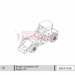 Bogie completo DC para 352 de RENFE.