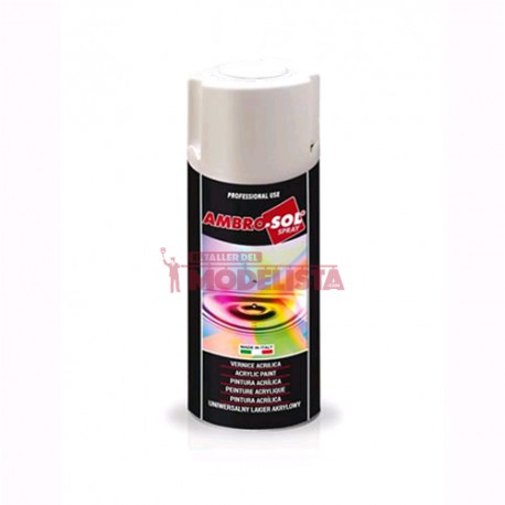 Blanco brillo. Spray, 400ml. AMBRO-SOL