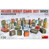 Allies jerry cans set. WWII.