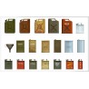 Allies jerry cans set. WWII.