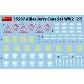 Allies jerry cans set. WWII.