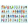 48 figuras sentadas. PREISER 14418