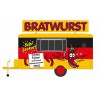 Puesto de venta "Bratwurst".