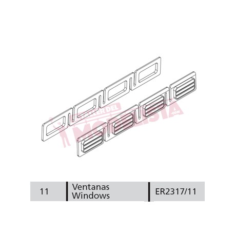 Ventanas para RENFE 352.