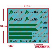 Decals for Renault Trafic ADIF. ETM 9007