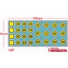 Señales ferroviarias: Limitación velocidad temporal. ETM 9017