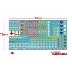 Set de calcas para vehículos militares españoles. ETM 9040