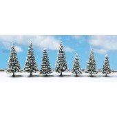 10 snow fir trees.