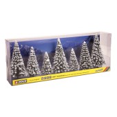 10 snow fir trees.