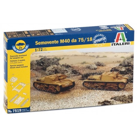 Semovente italiano M40 da 75/18. ITALERI 7519