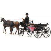 Landau carriage open.