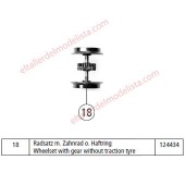 DC wheel set. Locomotive series RENFE 333. ROCO 124434