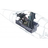 Reproducción del cockpit de un F-104 G. Escala 1/12.