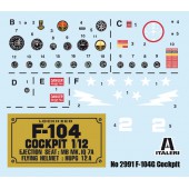 Reproducción del cockpit de un F-104 G. Escala 1/12.