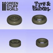 Silicone molds - Tyres and hubcaps.