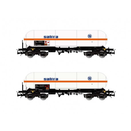 2-unit set of tank wagons Zags, Saltra.