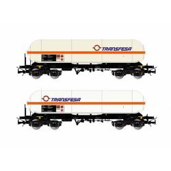 2-unit set of tank wagons Zags, Transfesa.