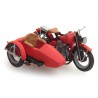 US Liberator motor red with sidecar.