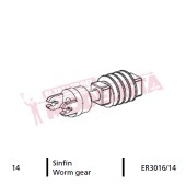 Worm gear for locomitve 7200 RENFE.