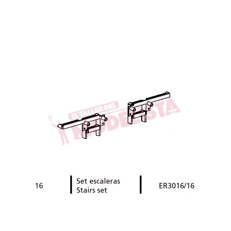 Set de escaleras para 7200 RENFE.