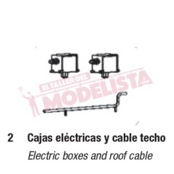 Caja eléctrica y cable de techo para RENFE 440.