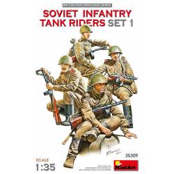 Soviet infantry tank riders.