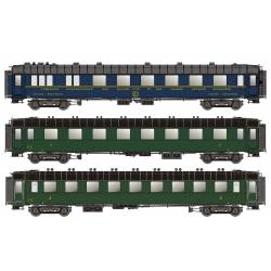 Set de coches OCEM y CIWL, SNCF.