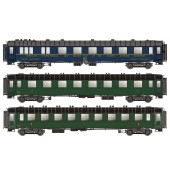 Set de coches OCEM y CIWL, SNCF.