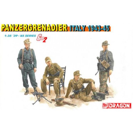 Granaderos Panzer, Italia 1943-45.