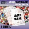 Laser/copier water-slide decal clear paper.