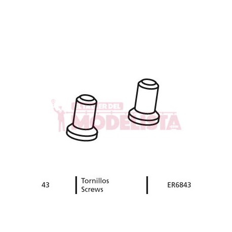 Set de 2 tornillos para RENFE 354.