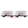 Set of 3 TP refrigerated wagons, SNCF.