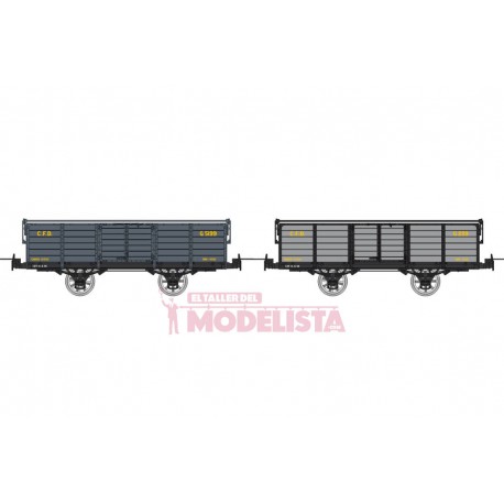 Set open wagons, Gv 5199 + G 239.